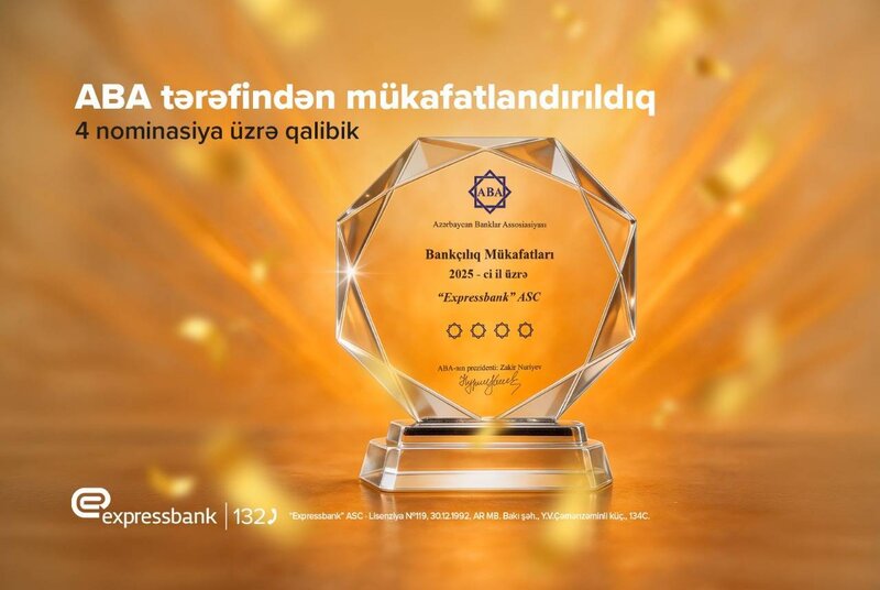 Expressbank 4 nominasiya üzrə mükafatlandırılıb