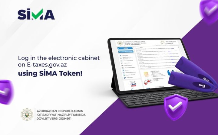 E-taxes.gov.az portalına kod-parol əvəzinə SİMA Token ilə daxil ol