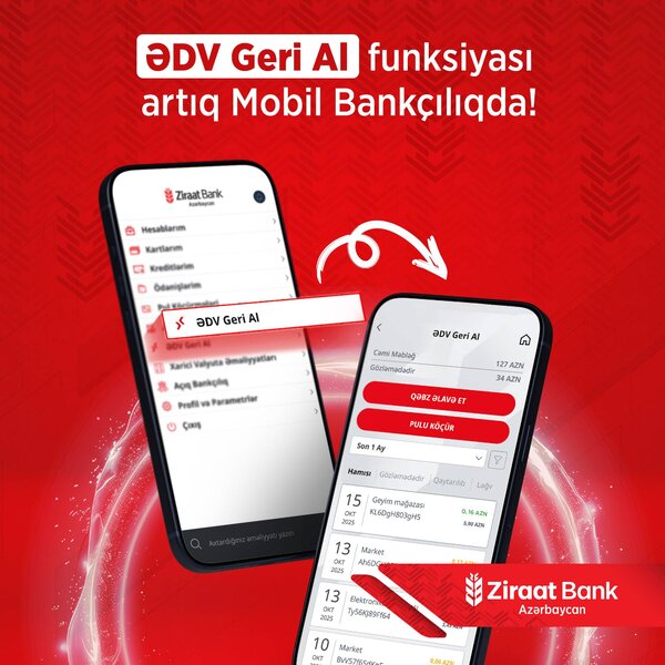 Ziraat Bank Azərbaycan müştəriləri üçün 