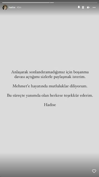 Hadisə boşanmaq üçün məhkəməyə müraciət etdi - FOTO