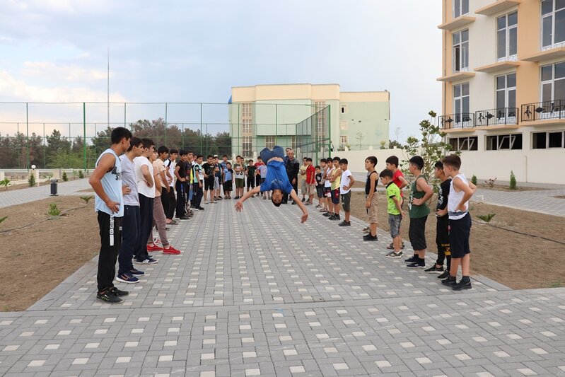 Naftalanda 'Sağlam həyat günü' adlı maarifləndirici tədbir keçirilib - FOTOLAR