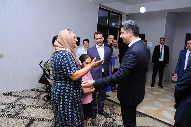İcra Başçısı Möcüzəli Naftalan sağlamlıq mərkəzində Şəhid ailələri və qazilərlə görüşüb - FOTOLAR