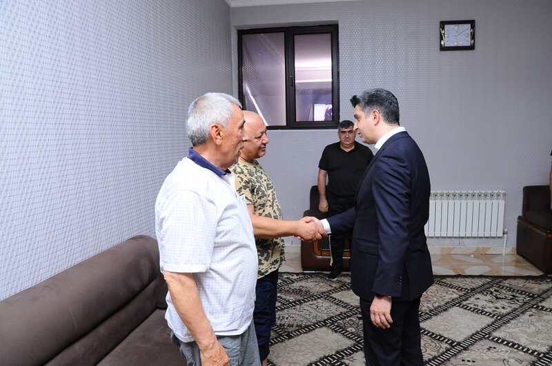 İcra Başçısı Möcüzəli Naftalan sağlamlıq mərkəzində Şəhid ailələri və qazilərlə görüşüb - FOTOLAR