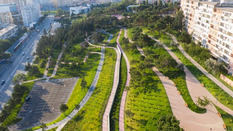 Xətaidə Heydər Parkı yenidənqurma işlərindən sonra istifadəyə verildi - Fotolar
