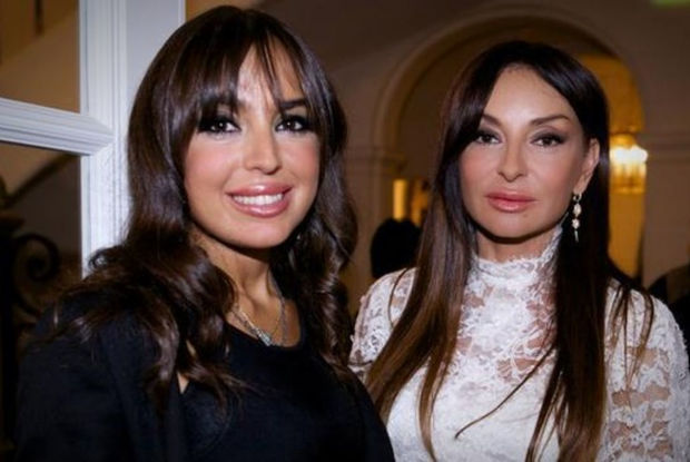 Leyla Əliyeva Mehriban Əliyevanı doğum günü münasibətilə təbrik etdi - FOTO