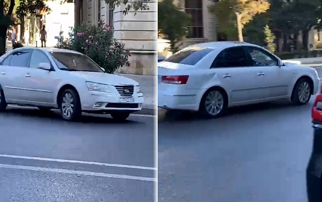 Bakıda sevgilisini bıçaqlayan şəxs belə qaçdı - VİDEO
