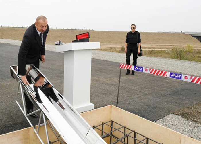 Prezident Füzulidə iki kəndin təməlini qoydu