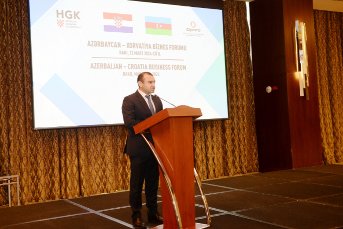 Bakıda Azərbaycan-Xorvatiya biznes forumu keçirilib - FOTOLAR