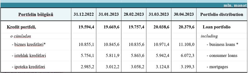 Bu il əhalinin banklara cəmi borcu 532 milyon manat artıb