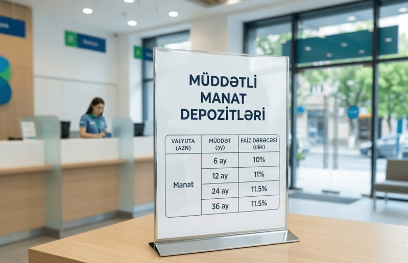 Bankların 6 aydan 36 ayadək ən sərfəli müddətli manat depoziti təklifləri – SİYAHI (iyun)