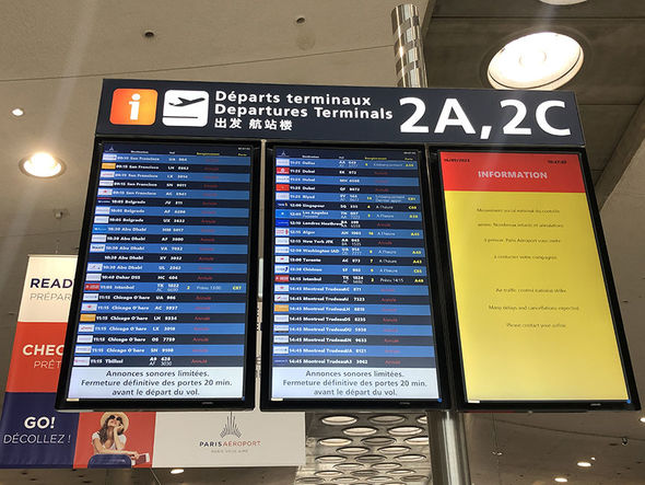 Fransada çox sayda uçuşlar ləğv edilib - FOTO