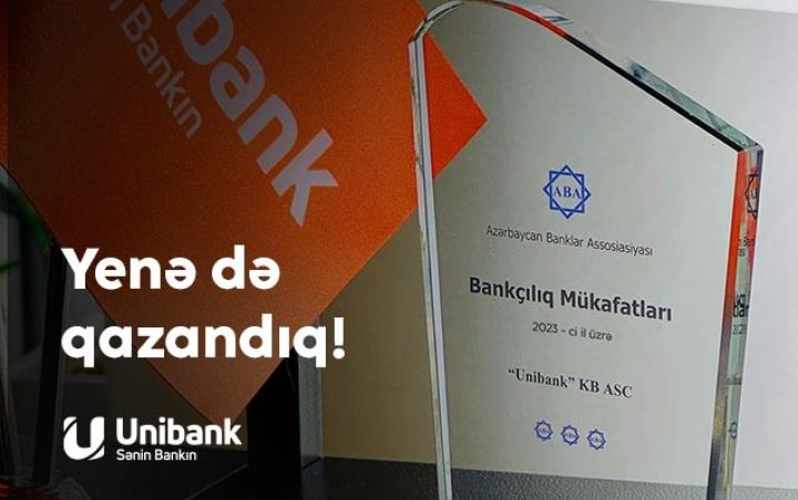 Unibank müxtəlif nominasiyalar üzrə mükafat alıb