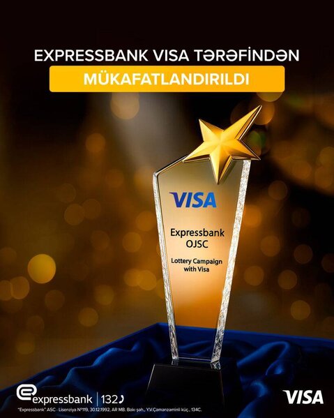 Expressbank VISA tərəfindən mükafatlandırıldı