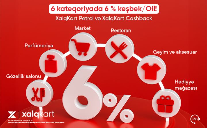 XalqKartla 6% keşbek