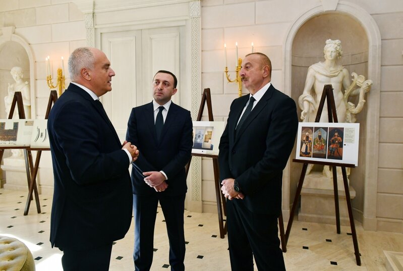 İlham Əliyev və Qaribaşvili 