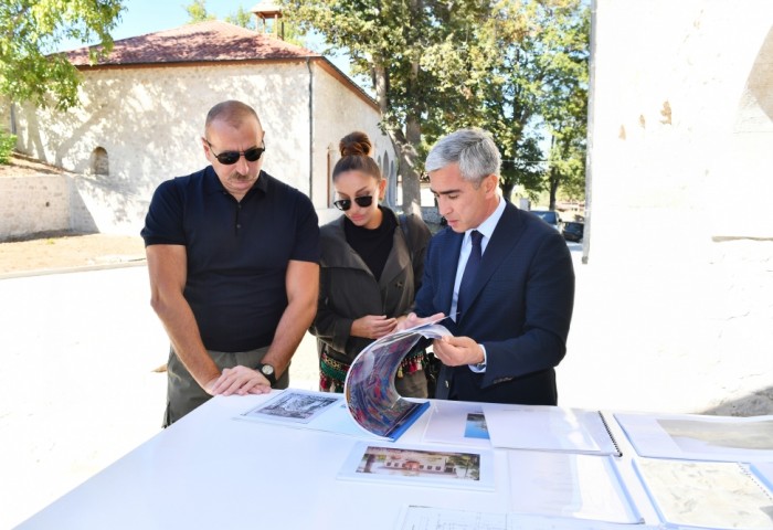 Prezident və birinci xanım Şuşada - FOTO