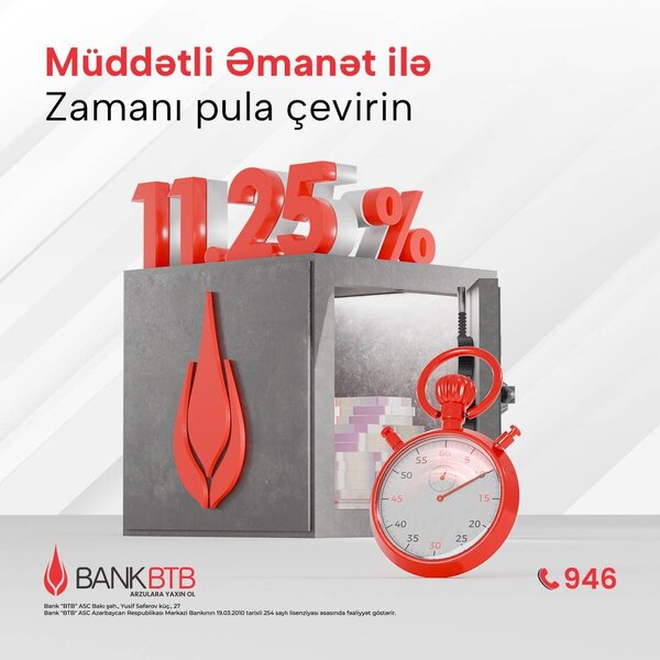 Bank BTB əmanət şərtlərini yenilədi