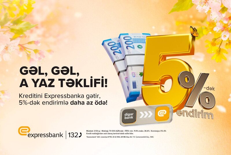 Expressbankın bu filialları bayram günləri xidmətinizdədir – 26,27 mart