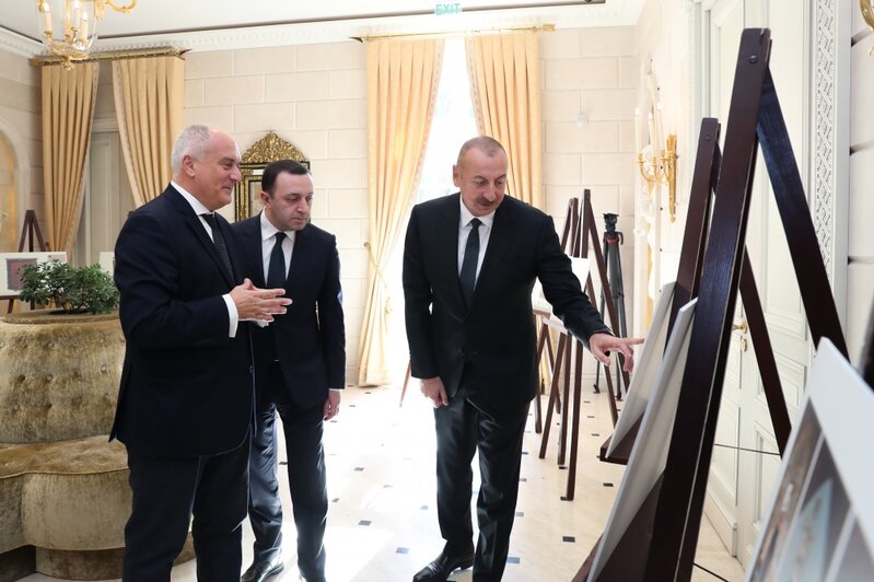İlham Əliyev və Qaribaşvili 
