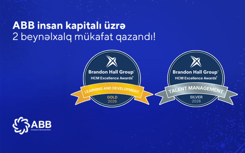 ABB insan kapitalının idarə olunması sahəsində daha 2 nüfuzlu beynəlxalq mükafat qazandı