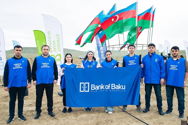 Bank of Baku-dan 1 milyon ağac hədəfinə dəstək
