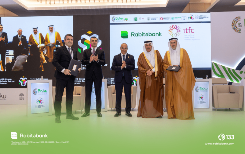 Rabitəbank İslam İnkişaf Bankı Qrupuna daxil olan İslam Ticarət Maliyyə Korporasiyası ilə 10 milyon ABŞ dolları məbləğində maliyyələşmə sazişi imzalay