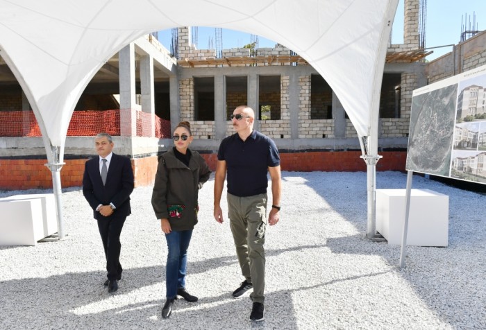 Prezident və birinci xanım Şuşada - FOTO