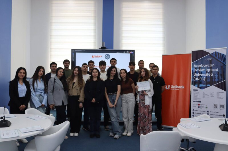 Unibank ADA və UNEC tələbələri üçün dayanıqlı maliyyə seminarları təşkil edib