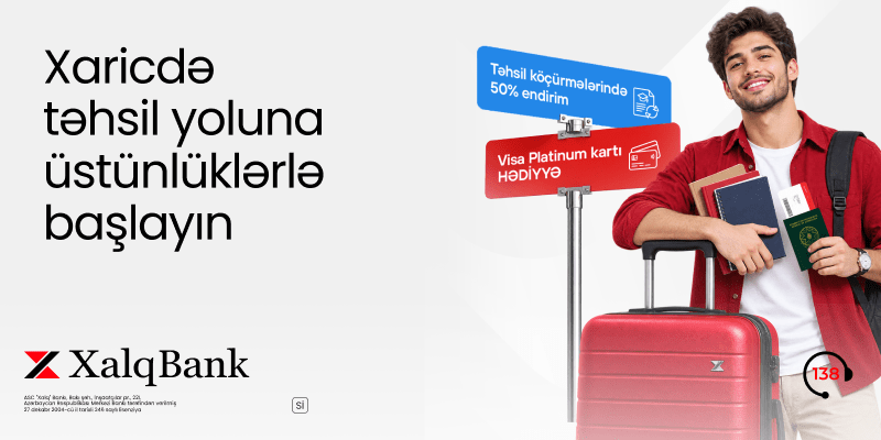 Xalq Bankdan xaricdə təhsillə bağlı sərfəli təklif