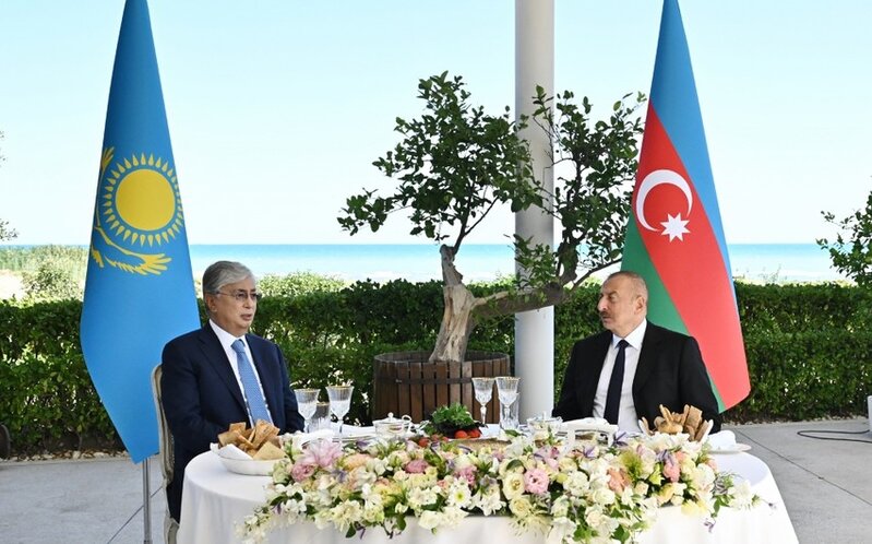İlham Əliyevin adından Kasım-Jomart Tokayevin şərəfinə rəsmi ziyafət verilib