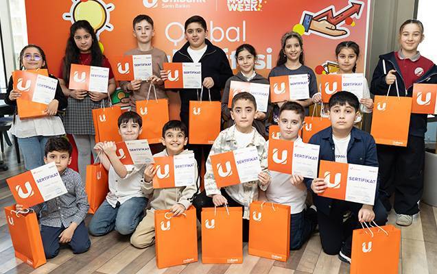 Unibank Qlobal Pul Həftəsi çərçivəsində məktəblilər üçün tədbir keçirib