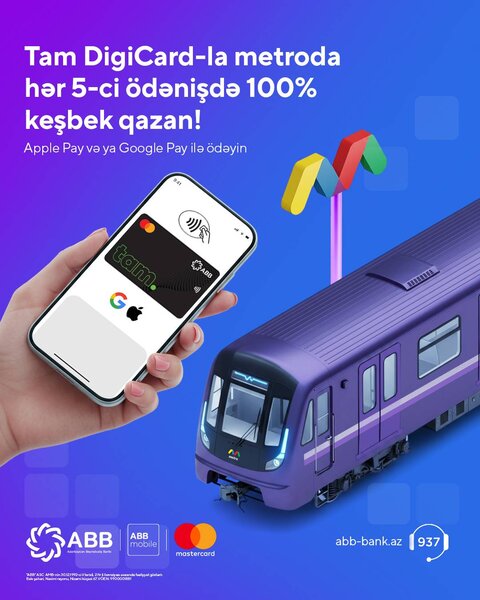 ABB-dən metro istifadəçilərinə xüsusi fürsət