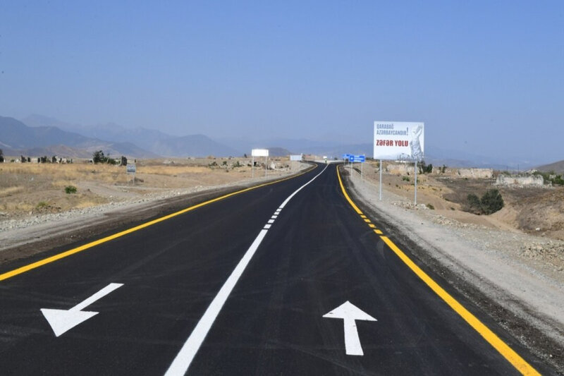 Şuşa və Füzuli Hava Limanı yolunu birləşdirən yol gələn il hazır olacaq