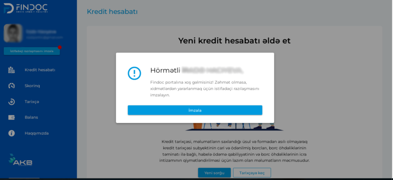 FINDOC – kredit tarixçəmizi necə görə bilərik? (İZAH)