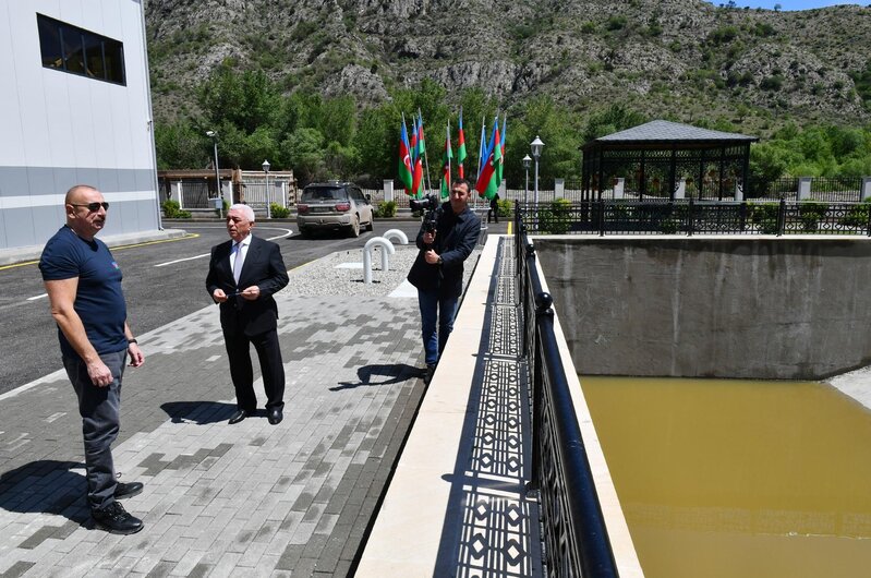 Dövlət başçısı Zəngilanda Konqres Mərkəzinin tikintisi ilə tanış oldu