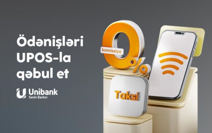 Unibank taksi sürücülərinin işini asanlaşdırdı