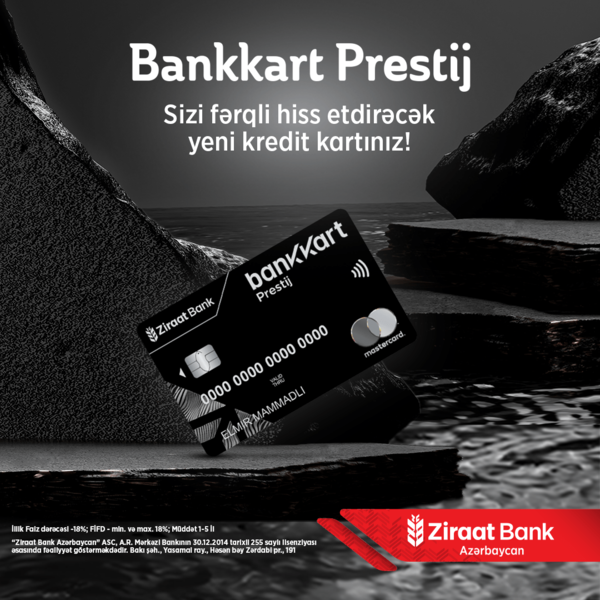 Ziraat Bank Azərbaycan premium üstünlüklərlə dolu yeni  