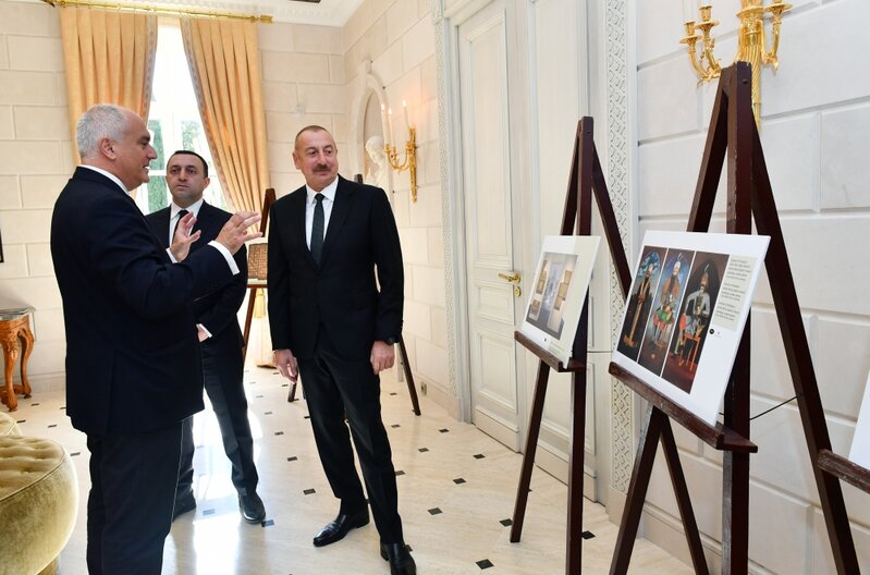 İlham Əliyev və Qaribaşvili 
