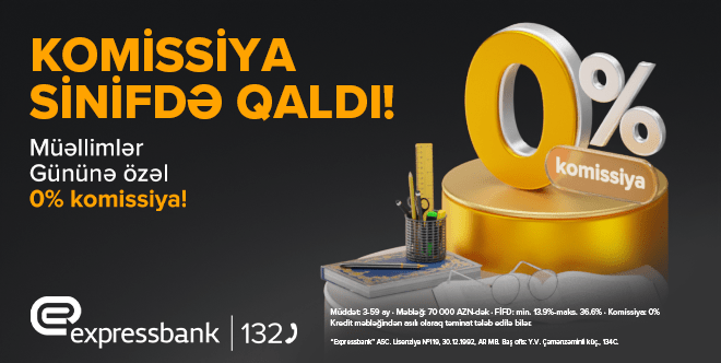 Müəllimlər üçün KOMİSSİYASIZ KREDİT