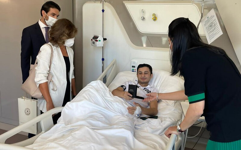 Ombudsman Türkiyədə müalicə alan qazilərə baş çəkib - FOTO