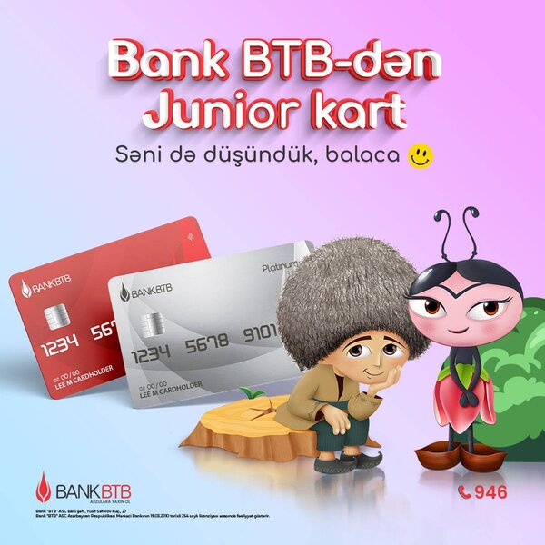 Bank BTB yeni Junior kart məhsulunu təqdim edir