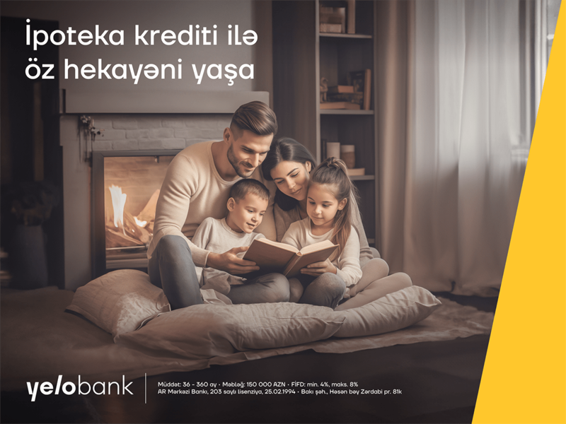 Yelo Bank-ın sərfəli şərtləri ilə mənzil sahibi olun