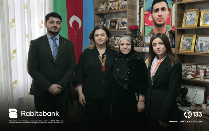 Rabitəbank Ramazan və Novruz bayramı ərəfəsində şəhid ailələrini ziyarət edib