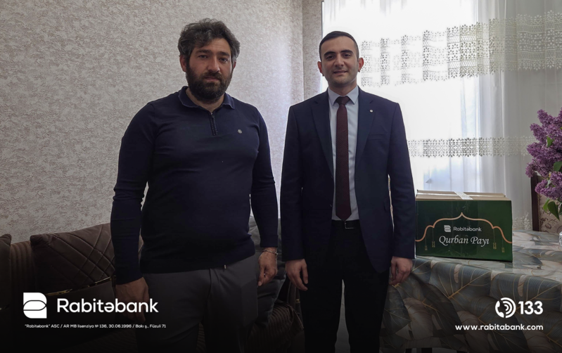 Rabitəbank Qurban bayramında Qarabağda yaşayan şəhid və qazi ailələrini ziyarət edib