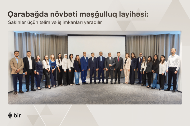 Bir ekosistemi Qarabağ sakinləri üçün yeni məşğulluq layihəsinə start verib