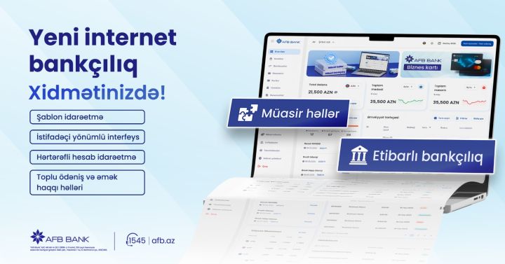 AFB Bankdan yeni İnternet bankçılıq