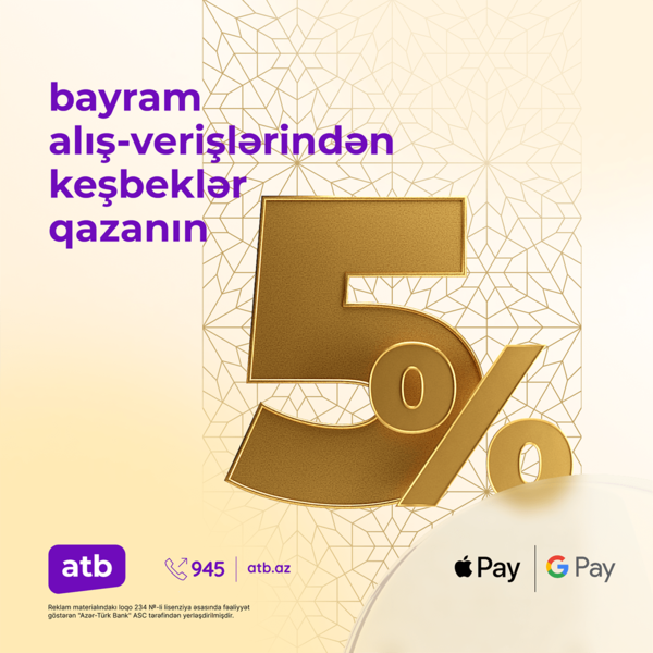 Azər Türk Bankdan daha bir cashback kampaniyası