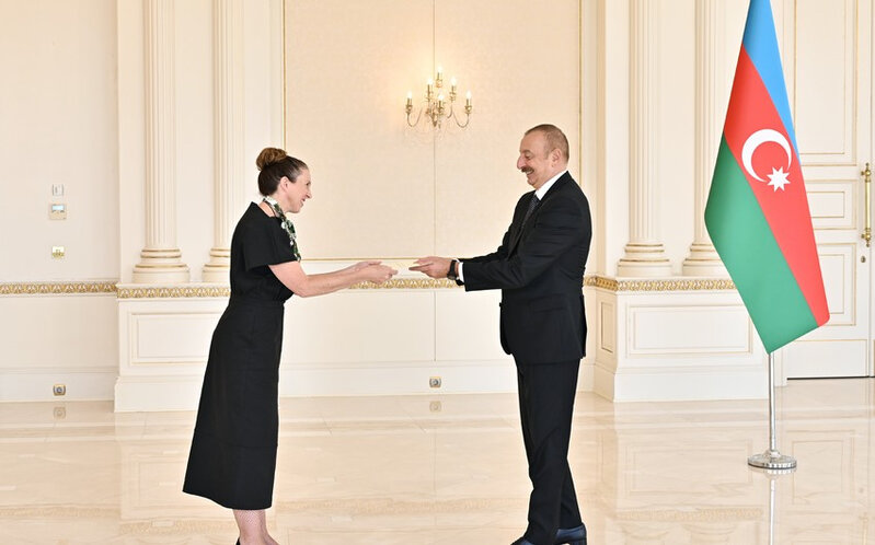 Azərbaycan Prezidenti Yeni Zelandiyanın yeni səfirinin etimadnaməsini qəbul etdi
