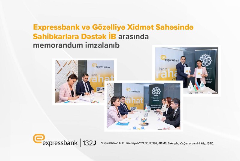 Expressbank və GXSSD İctimai Birliyi arasında tərəfdaşlıq memorandumu imzalanıb