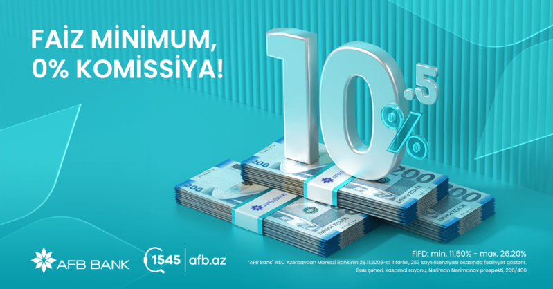 AFB Bank-dan sərfəli nağd kredit fürsəti: 